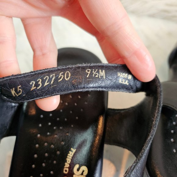 SAS Tripad Comfort Women's Black Smooth Leather Slingback Sandals US 9 1/2M - Picture 8 of 8